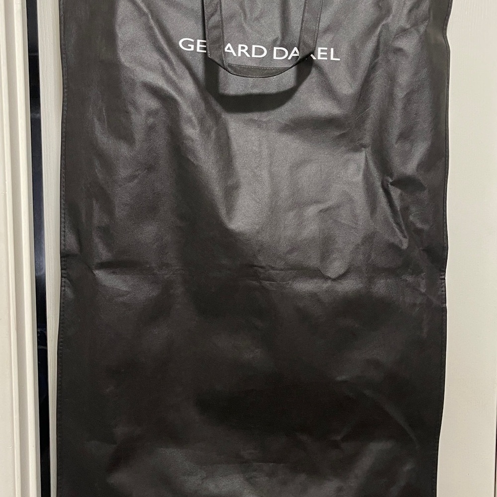 Gerard Darel Navy Gemma Suede Trench Coat with Mid-Thigh Length and Relaxed Fit - Picture 2 of 16